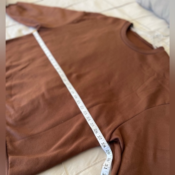 SHEIN Plus Solid Drop Shoulder Sweatshirt - Picture 9 of 10